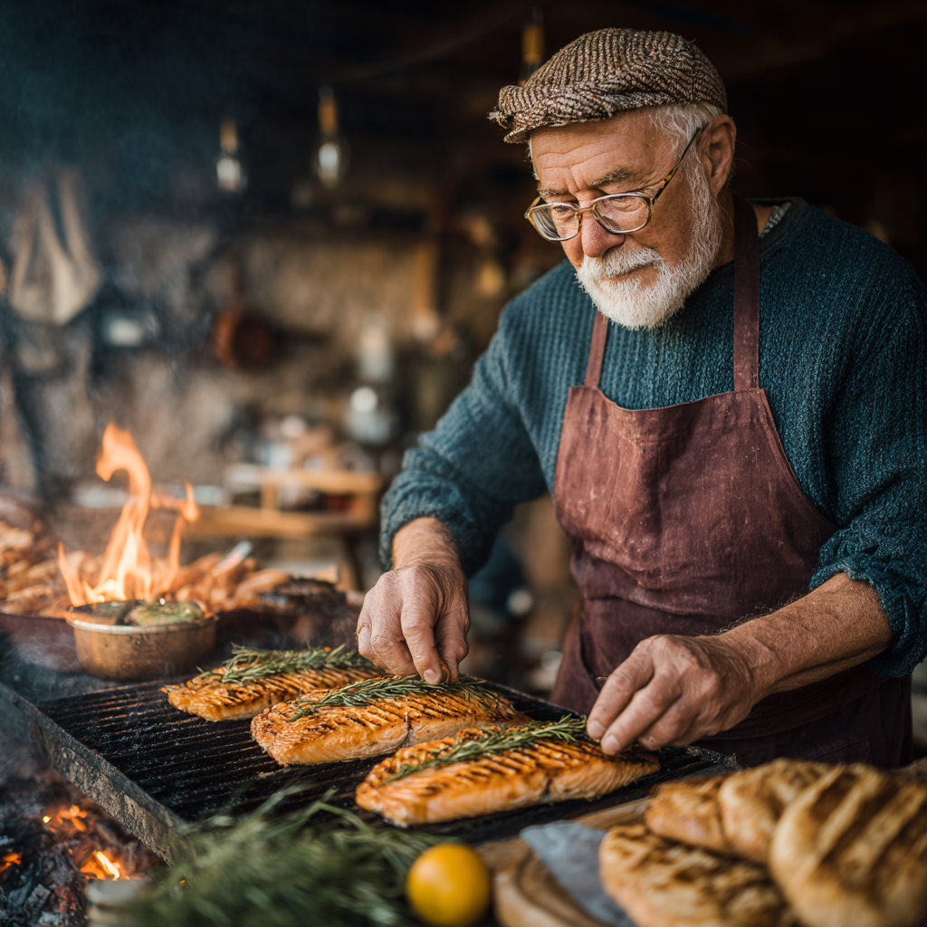 Щаслива родина готує разом на кухні